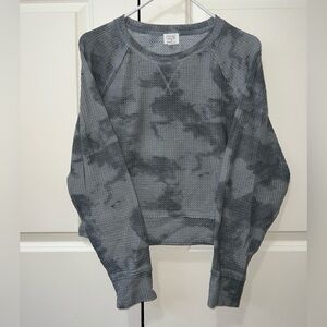 Cozie Waffle Knit Grey Camo Lounge Set size M.